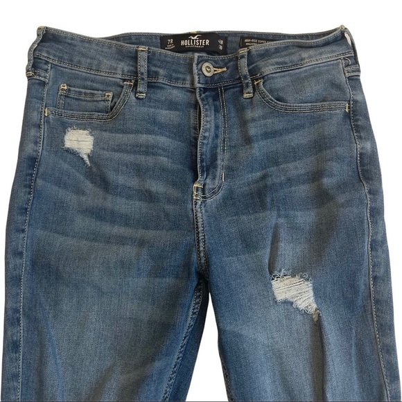 Hollister Women's 28 x 30” Distressed High Rise Super Skinny Denim Jeans - Picture 3 of 12